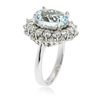 Image 3 : 14KT White Gold 6.18 ctw Blue Topaz and Diamond Ring