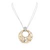 Image 2 : 14KT Rose and White Gold 0.88 ctw Diamond Pendant With Chain