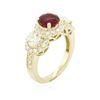 Image 3 : 14KT Yellow Gold 1.78 ctw Ruby and Diamond Ring