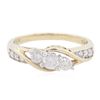 Image 1 : 10KT Yellow Gold 0.50 ctw Diamond Ring