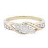 Image 1 : 10KT Yellow Gold 0.50 ctw Diamond Ring