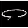 Image 3 : 14KT White Gold 1.32 ctw Diamond Bangle Bracelet