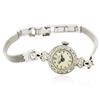 Image 1 : Ladies Bulova 14KT and 10KT White Gold 0.22 ctw Diamond Wristwatch