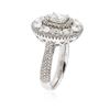 Image 3 : 18KT White Gold 3.52 ctw Diamond Ring