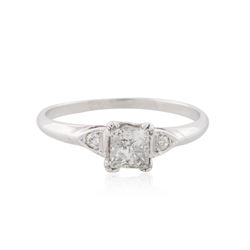 14KT White Gold 0.76 ctw Diamond Ring