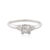 Image 1 : 14KT White Gold 0.76 ctw Diamond Ring