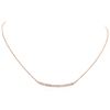 Image 1 : 14KT Rose Gold 0.84 ctw Diamond Necklace