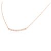 Image 3 : 14KT Rose Gold 0.84 ctw Diamond Necklace