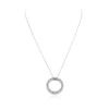 Image 2 : 14KT White Gold 1.20 ctw Diamond Pendant With Chain