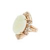 Image 2 : 14KT Rose Gold 14.82 ctw Opal and Diamond Ring