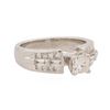 Image 2 : 14KT White Gold 0.71 ctw Diamond Ring