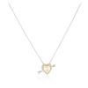 Image 2 : 18KT Two-Tone Gold 2.25 ctw Diamond Pendant With Chain