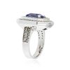 Image 3 : 14KT White Gold 3.23 ctw Tanzanite and Diamond Ring