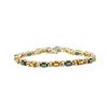 Image 1 : 14KT Yellow Gold 12.35 ctw Sapphire and Diamond Bracelet