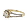 Image 2 : 14KT Yellow Gold 1.34 ctw Diamond Ring