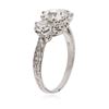 Image 3 : Platinum 1.21 ctw SI-1/H Diamond Ring