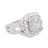 Image 2 : 18KT White Gold 8.40 ctw Diamond Ring