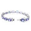 Image 2 : 14KT White Gold 22.56 ctw Tanzanite and Diamond Bracelet