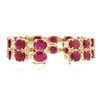 Image 3 : 14KT Yellow Gold 41.72 ctw Ruby and Diamond Bracelet