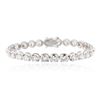 Image 1 : 18KT White Gold 10.64 ctw Diamond Tennis Bracelet
