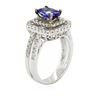Image 3 : 14KT White Gold 1.09 ctw Tanzanite and Diamond Ring