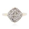 Image 1 : 10KT Two-Tone Gold 0.25 ctw Diamond Ring