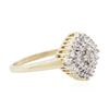 Image 2 : 10KT Two-Tone Gold 0.25 ctw Diamond Ring