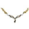 Image 1 : 14KT White and Yellow Gold 8.84 ctw Diamond Necklace