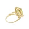 Image 3 : 14KT Yellow Gold 6.72 ctw Lemon Quartz and Diamond Ring