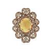 Image 1 : 14KT Rose Gold 4.97 ctw Opal and Diamond Ring