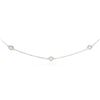 Image 2 : 14KT White Gold 1.57 ctw Diamond Necklace