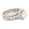 Image 2 : 14KT White Gold EGL Certified 4.02 ctw Diamond Ring