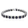 Image 1 : 14KT White Gold 18.96 ctw Sapphire and Diamond Bracelet