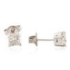 Image 2 : 14KT White Gold 0.90 ctw Diamond Solitaire Earrings