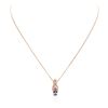 Image 1 : 14KT Rose Gold 0.72 ctw Tanzanite and Diamond Pendant With Chain