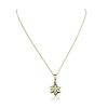 Image 2 : 14KT Two-Tone Gold 0.10 ctw Diamond Pendant