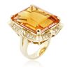 Image 3 : 14KT Yellow Gold 35.61 ctw Citrine and Diamond Ring