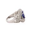 Image 3 : 14KT White Gold 2.30 ctw Tanzanite and Diamond Ring