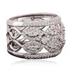 Image 2 : 18KT White Gold 1.48 ctw Diamond Ring