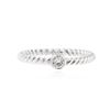 Image 1 : 14KT White Gold 0.09 ctw Diamond Ring