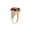 Image 3 : 14KT Rose Gold 15.97 ctw Pyrope Garnet and Diamond Ring