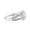 Image 2 : 18KT White Gold 0.82 ctw Diamond Ring