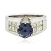 Image 1 : 14KT White Gold 1.92 ctw Tanzanite and Diamond Ring