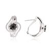 Image 2 : 14KT White Gold 1.37 ctw Diamond Earrings