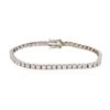 Image 1 : 14KT White Gold 5.04 ctw Diamond Tennis Bracelet