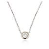 Image 2 : 14KT White Gold 0.24 ctw Diamond Necklace