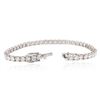 Image 3 : 18KT White Gold 10.31 ctw Diamond Tennis Bracelet