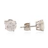 Image 2 : 14KT White Gold 2.37 ctw Diamond Stud Earrings