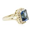 Image 2 : 14KT Yellow Gold 3.00 ctw Topaz and Diamond Ring