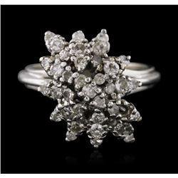 14KT White Gold 0.95 ctw Diamond Ring